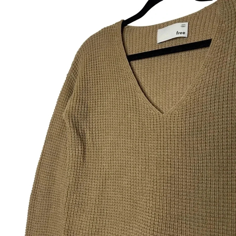 Aritzia Wilfred Free Wool Wolter Sweater in Constant Camel Long Sleeve Size XXS - Picture 7 of 11